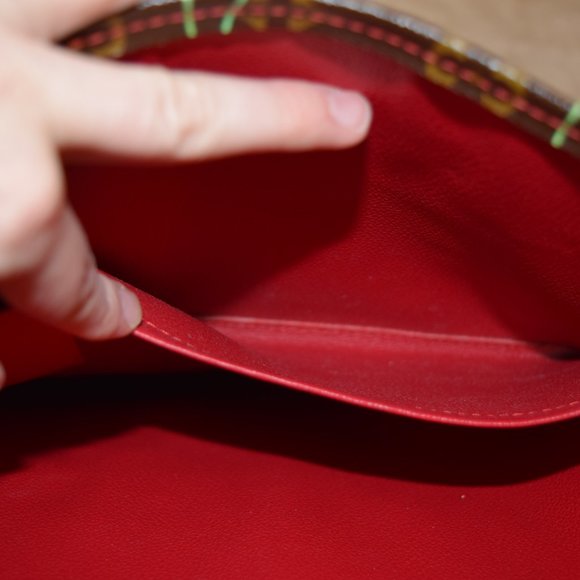 Louis Vuitton SAC Plat Hand Tote Bag Monogram Cherry - Picture 16 of 16